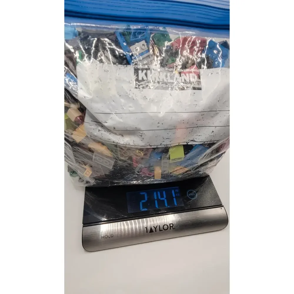LEGO Bulk Lot 2 Lbs 14 Oz Mixed Bricks Parts Pieces Assorted Colors Unsorted